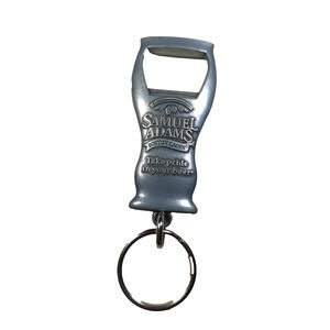 Samuel Adams Pewter Bottle Opener Keychain Souvenir Collectable
